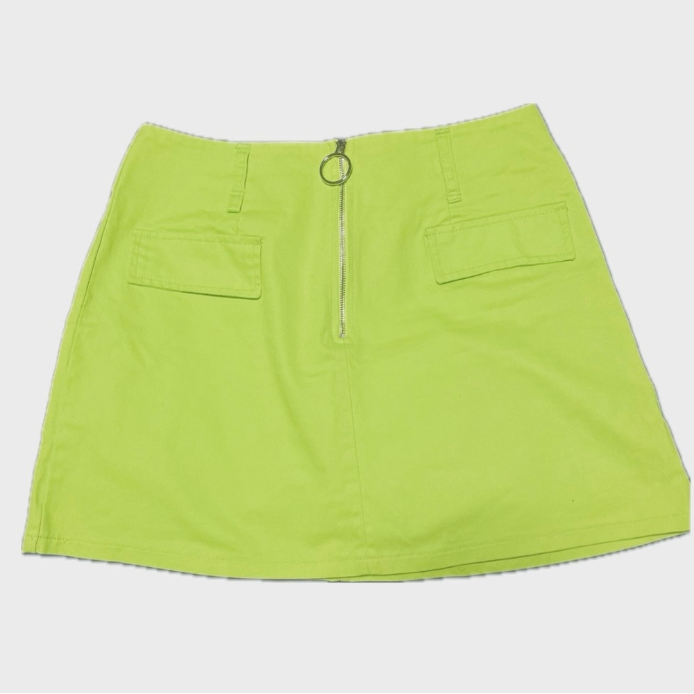 Sans Souci | Neon Green Mini Skirt | M
